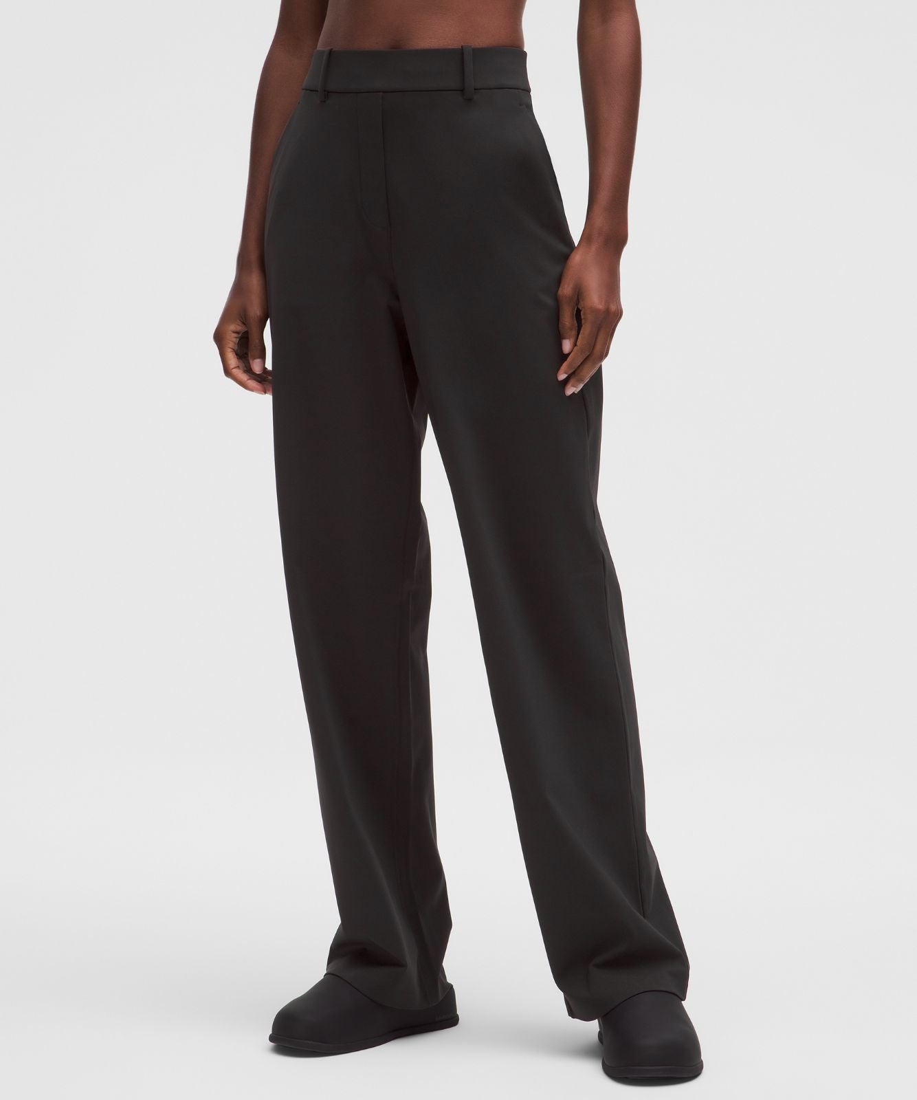 Daydrift High-Rise Straight-Leg Trouser *Short Black