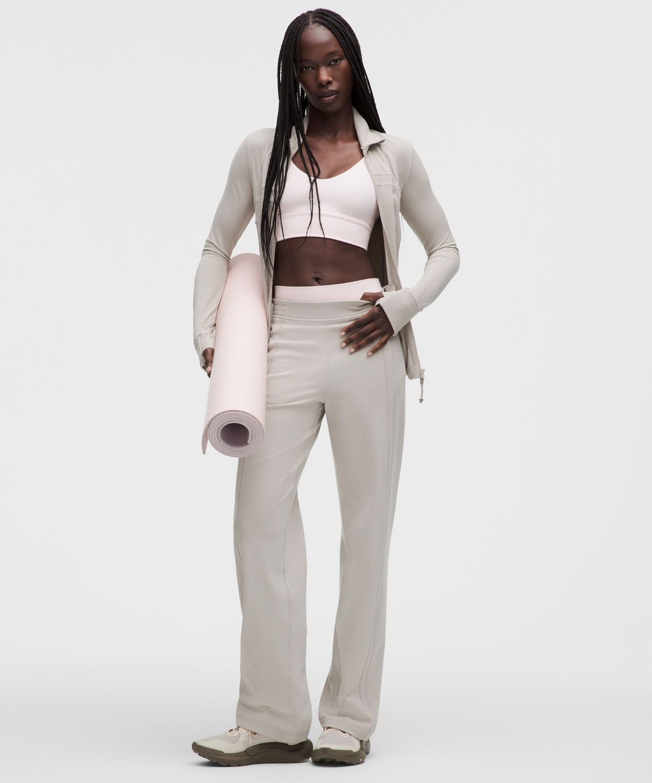 Define Mid-Rise Track Pant *Luon Downtown Tan