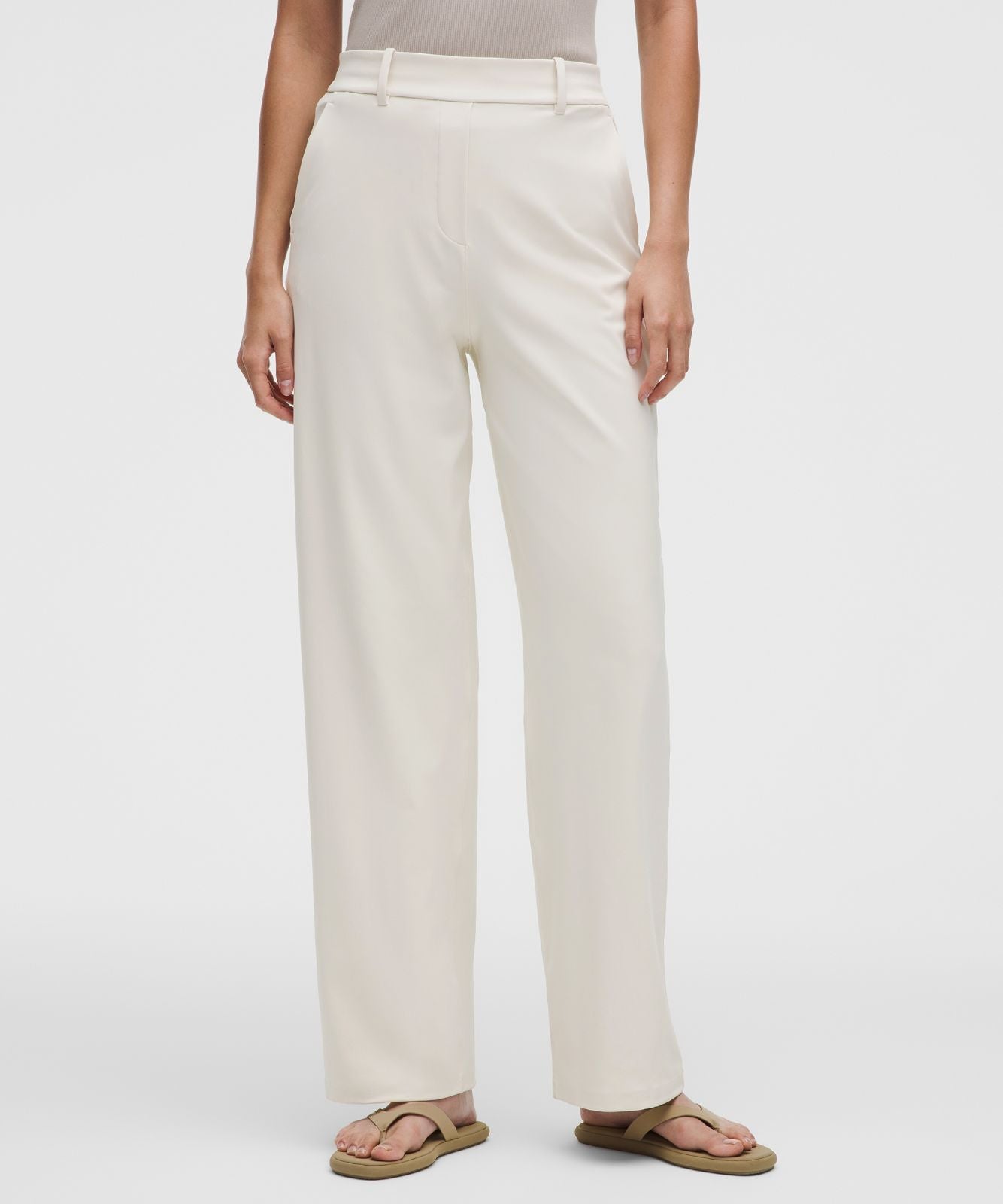 Daydrift High-Rise Straight-Leg Trouser *Regular Light Ivory
