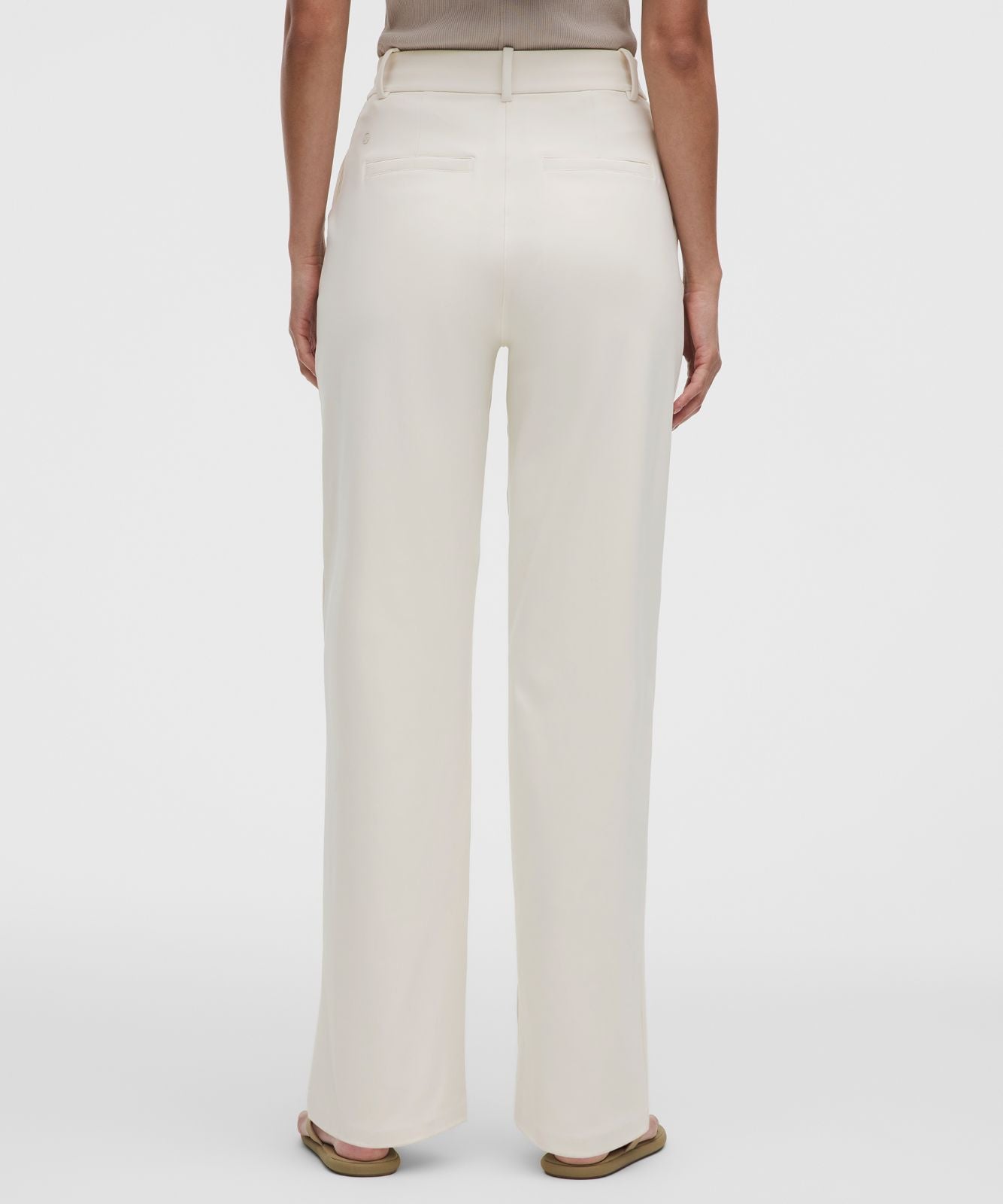 Daydrift High-Rise Straight-Leg Trouser *Regular Light Ivory