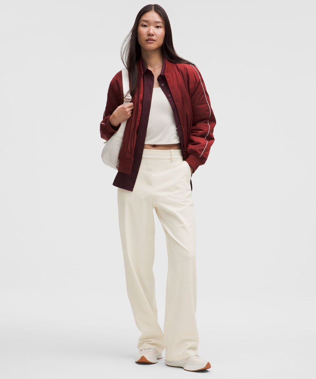 Daydrift High-Rise Straight-Leg Trouser *Short Light Ivory