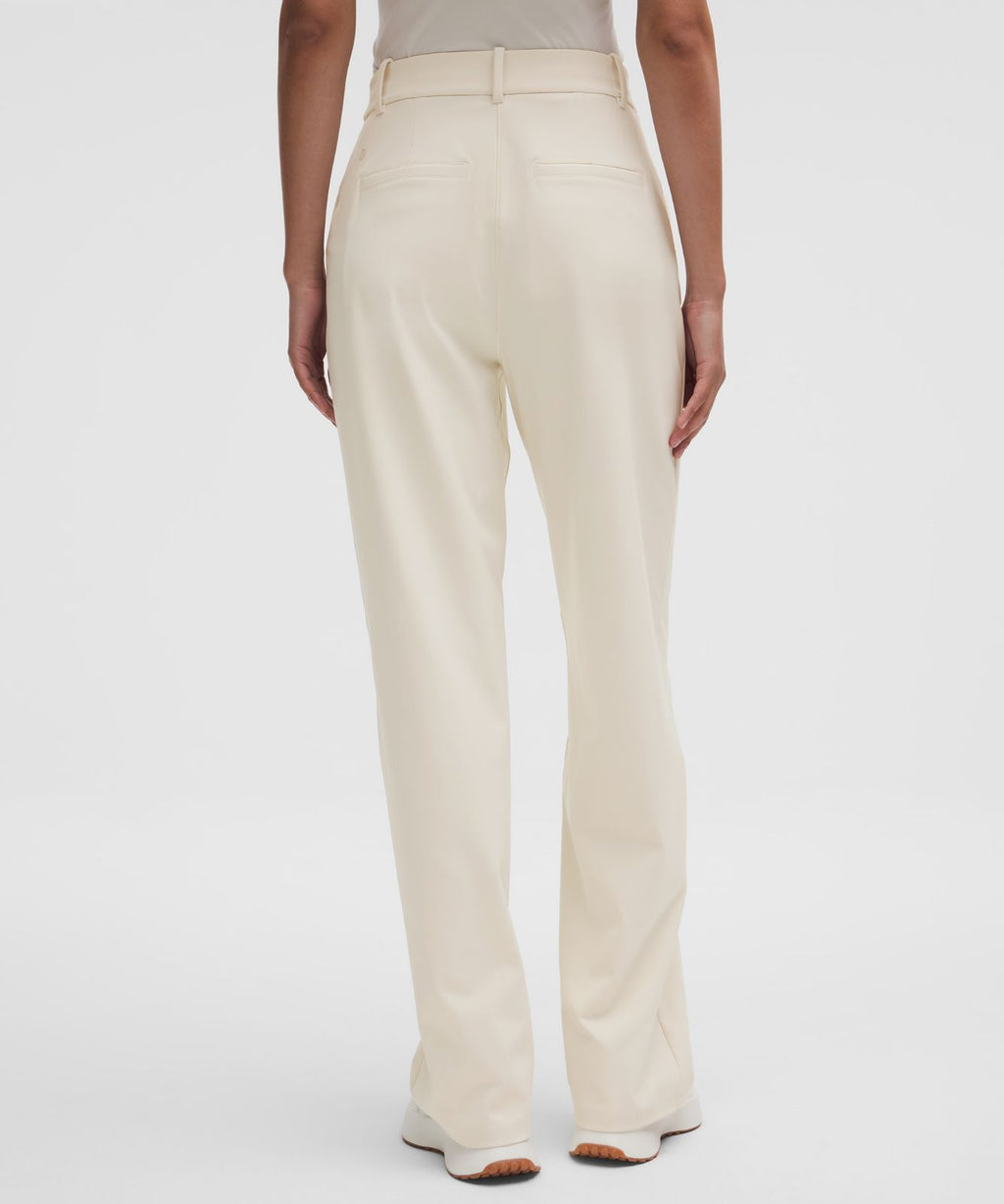 Daydrift High-Rise Straight-Leg Trouser *Short Light Ivory