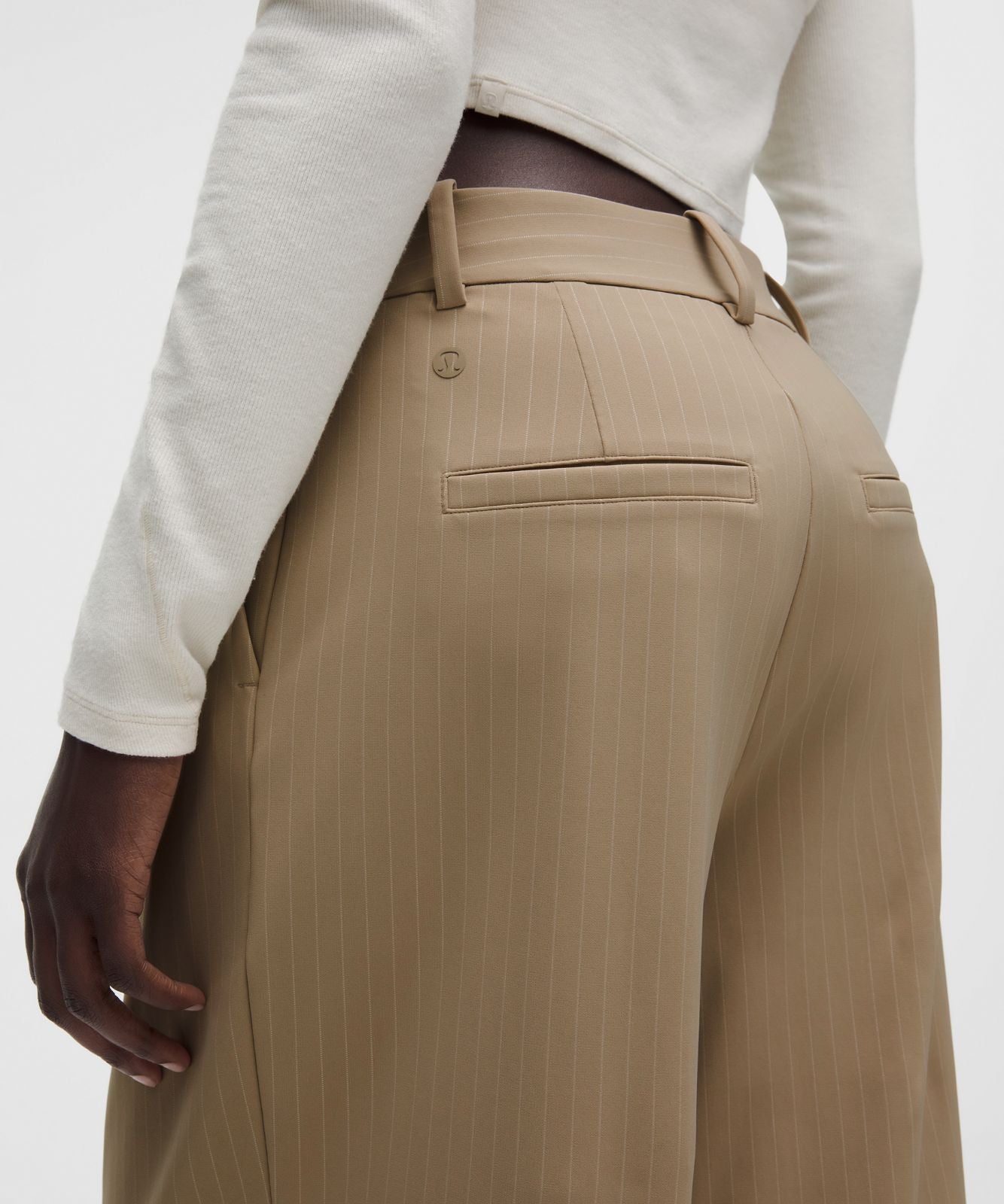 Daydrift High-Rise Wide-Leg Trouser *Regular Sheer Oak/Light Ivory