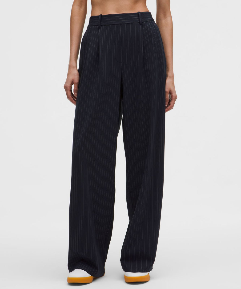 Daydrift High-Rise Wide-Leg Trouser *Short Classic Navy/Light Ivory