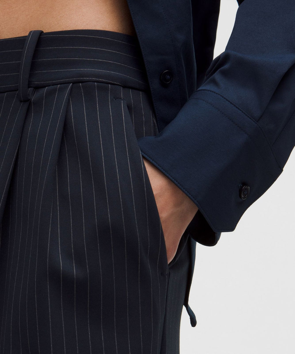 Daydrift High-Rise Wide-Leg Trouser *Short Classic Navy/Light Ivory