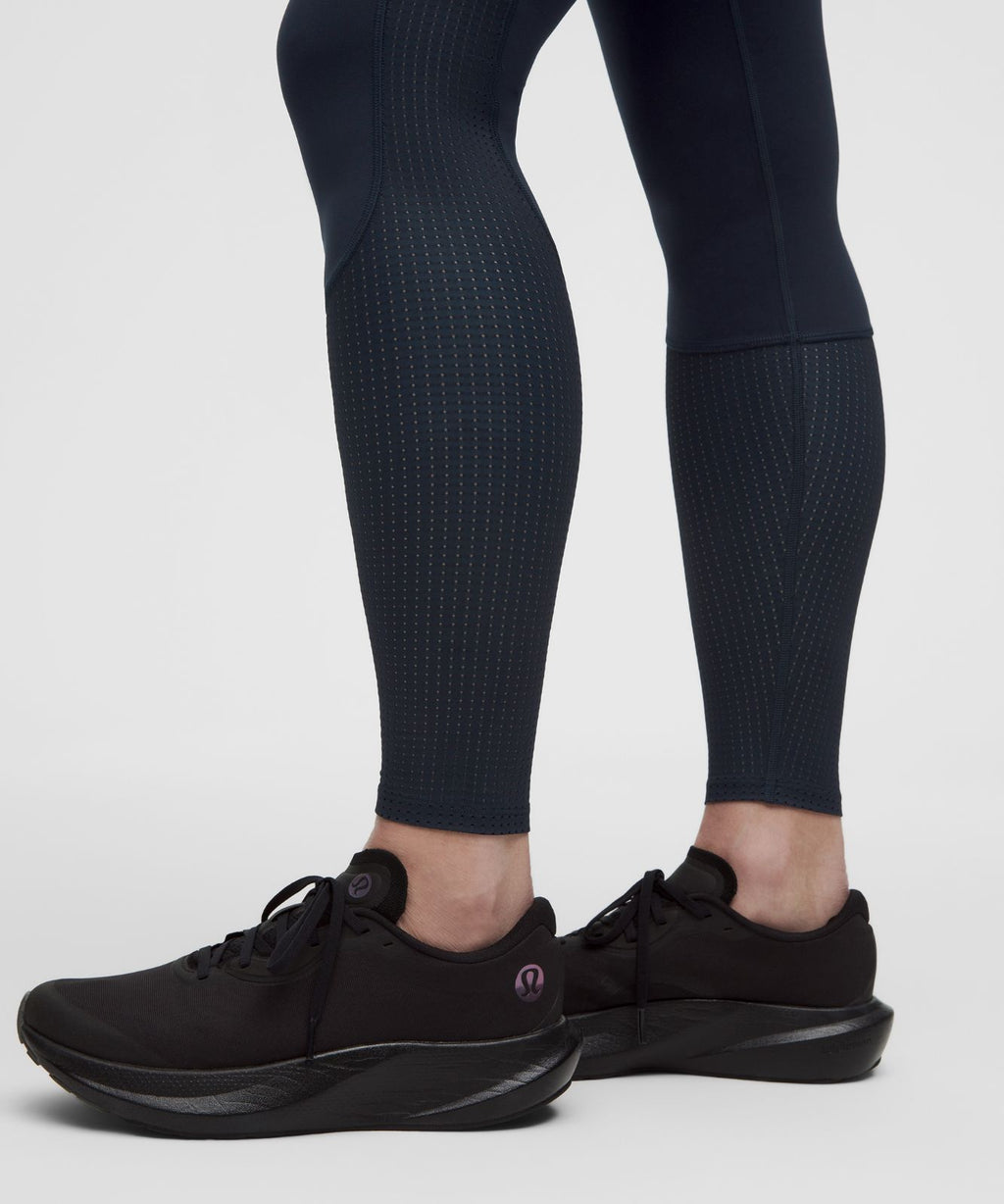 Mesh-Panelled High-Rise Tight 28" *SLNSH Collection True Navy