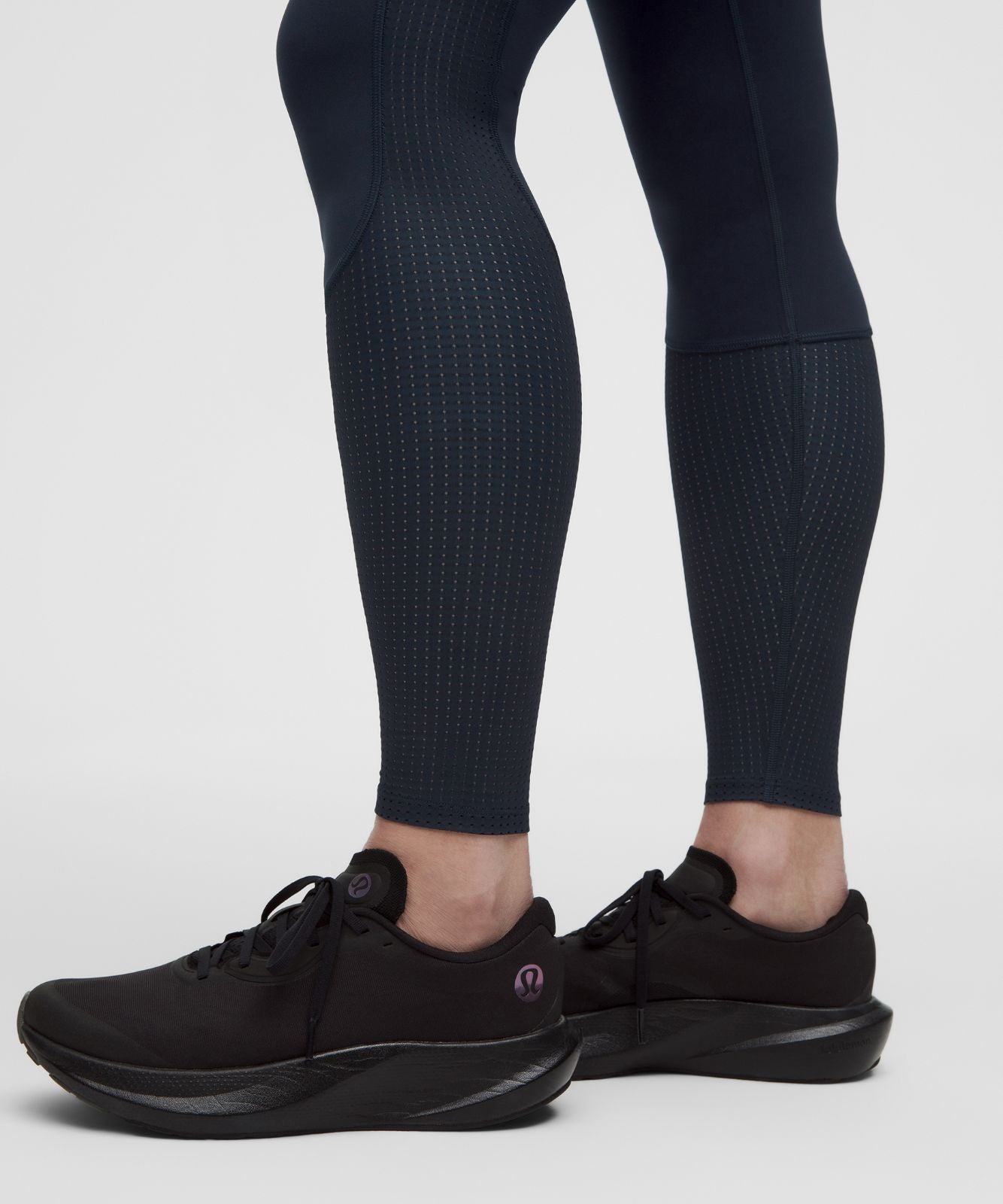 Mesh-Panelled High-Rise Tight 28" *SLNSH Collection True Navy