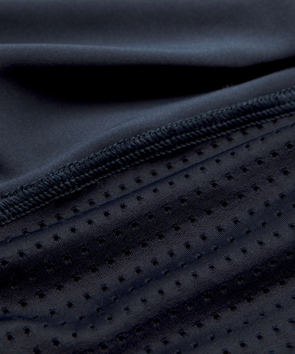 Mesh-Panelled High-Rise Tight 28" *SLNSH Collection True Navy