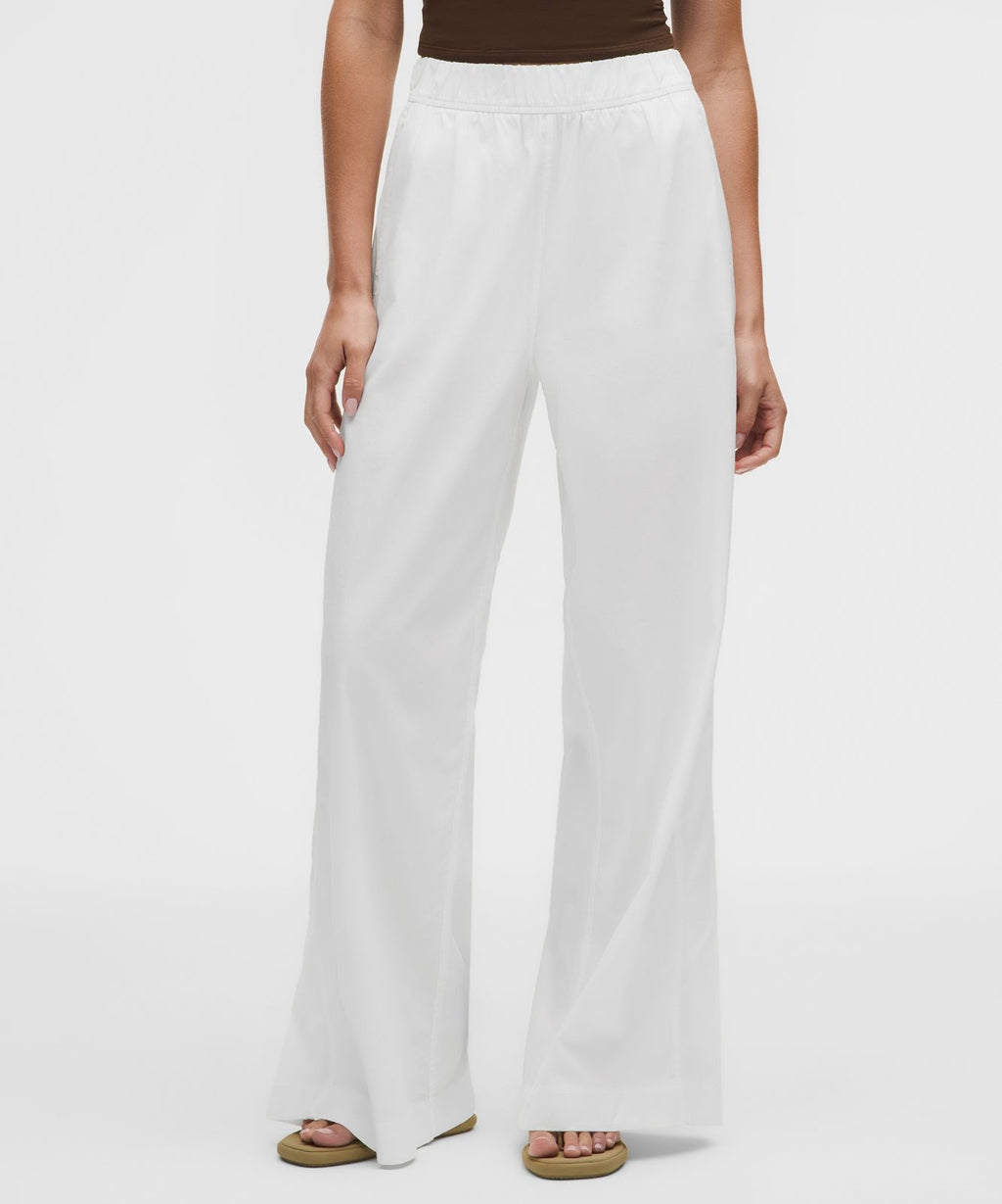 LuluLinen High-Rise Relaxed-Fit Pant *Regular White