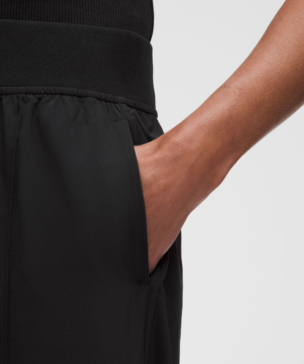 Breezily Mid-Rise Pant Regular *Trim Black