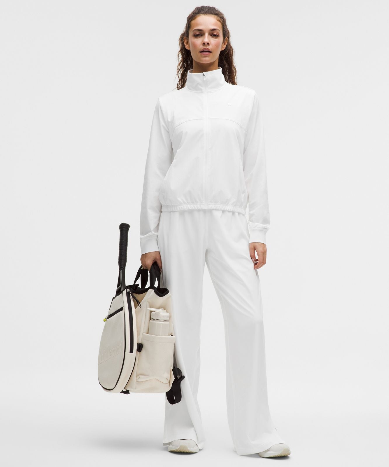 Court Rival Wide-Leg Track Pant Regular *Contrast Drawcord White