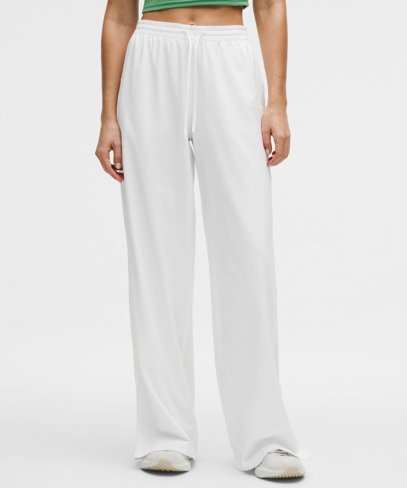 Court Rival Wide-Leg Track Pant Regular *Contrast Drawcord White