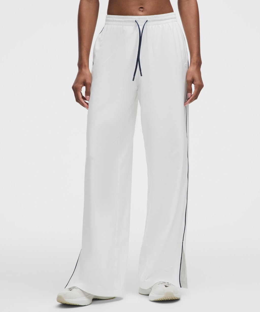 Court Rival Wide-Leg Track Pant Regular *Contrast Drawcord White/Club Blue
