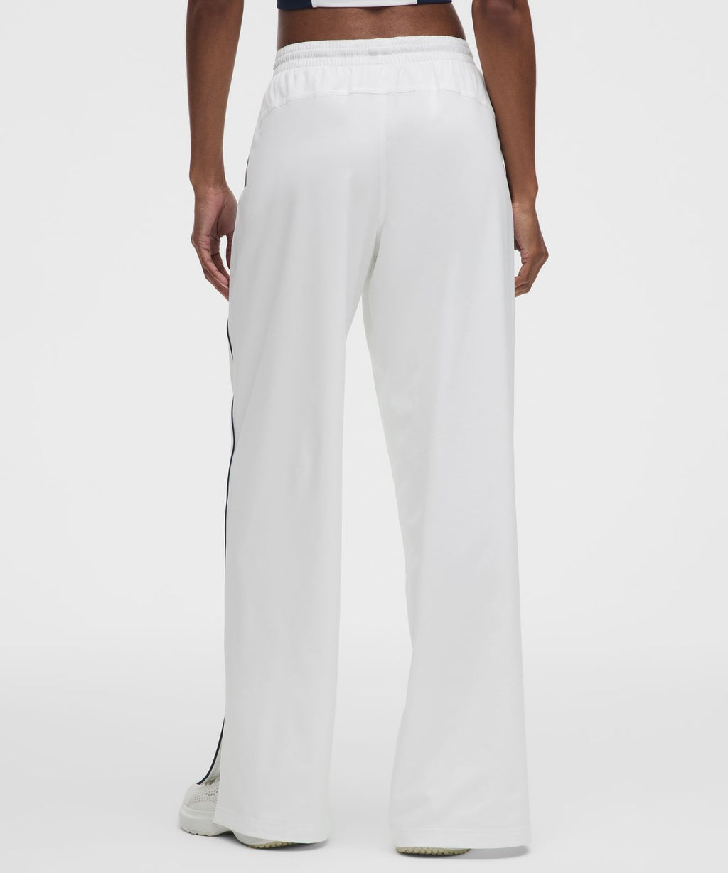 Court Rival Wide-Leg Track Pant Regular *Contrast Drawcord White/Club Blue
