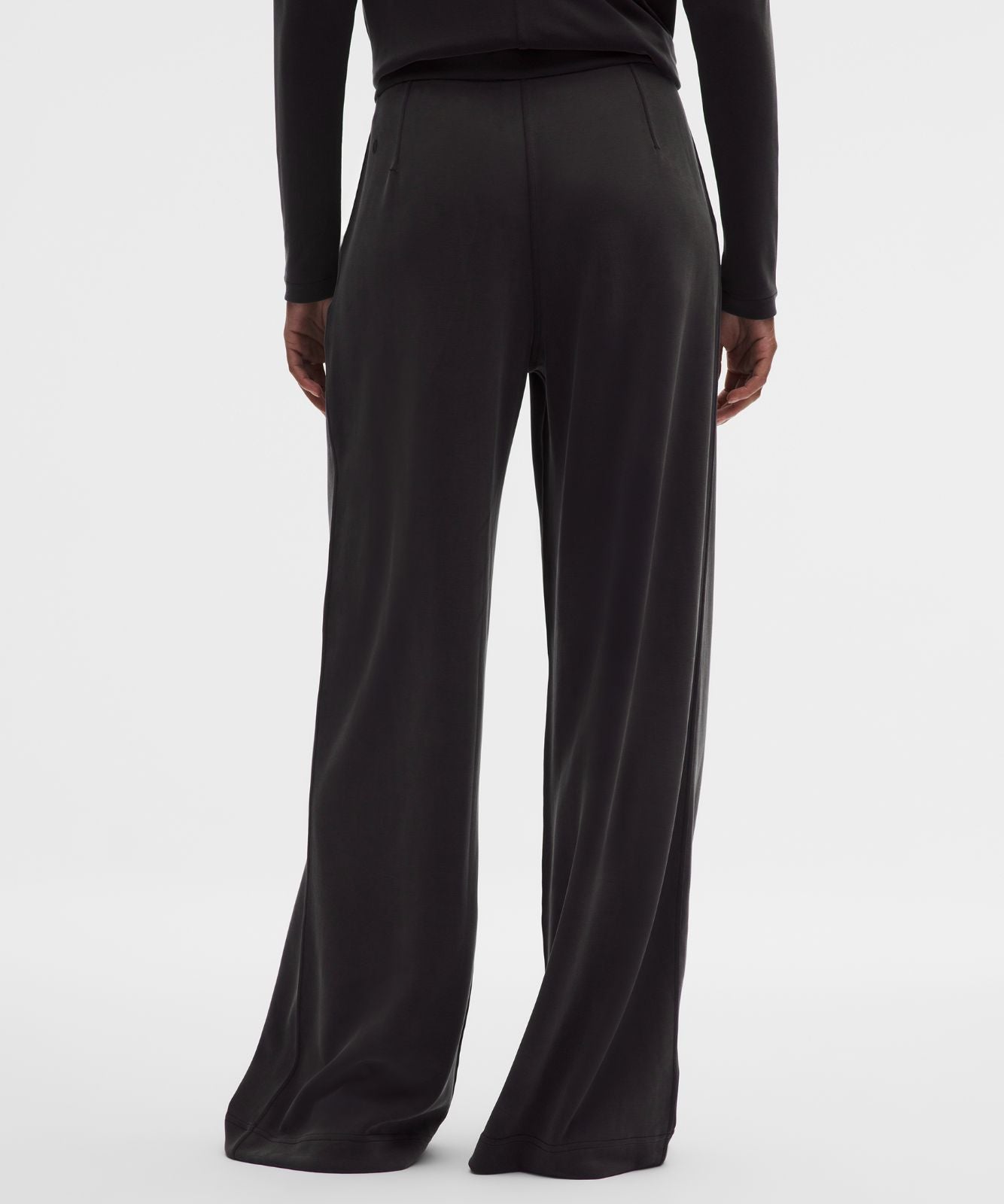 Softstreme Pintuck High-Rise Wide-Leg Pant *Regular Black
