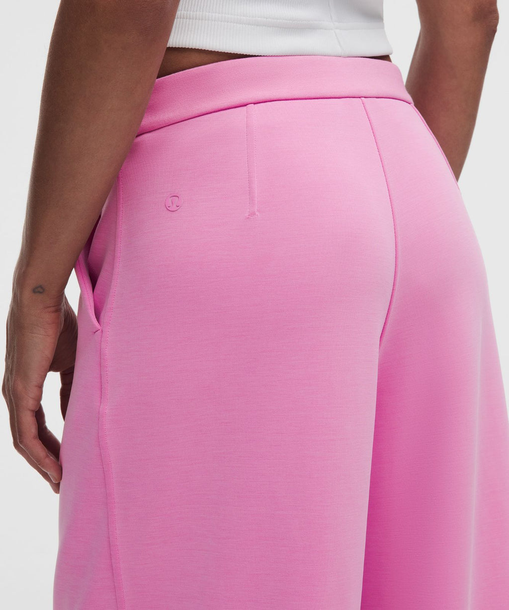Softstreme Pintuck High-Rise Wide-Leg Pant *Regular Sweet Sorbet