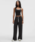 Court Rival Wide-Leg Track Pant Regular *Contrast Drawcord Black/White