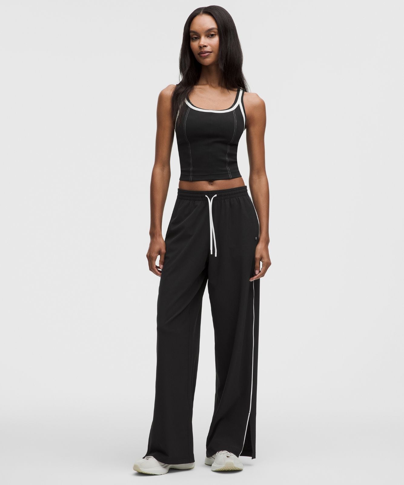 Court Rival Wide-Leg Track Pant Regular *Contrast Drawcord Black/White