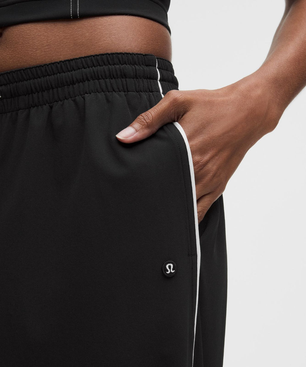 Court Rival Wide-Leg Track Pant Regular *Contrast Drawcord Black/White