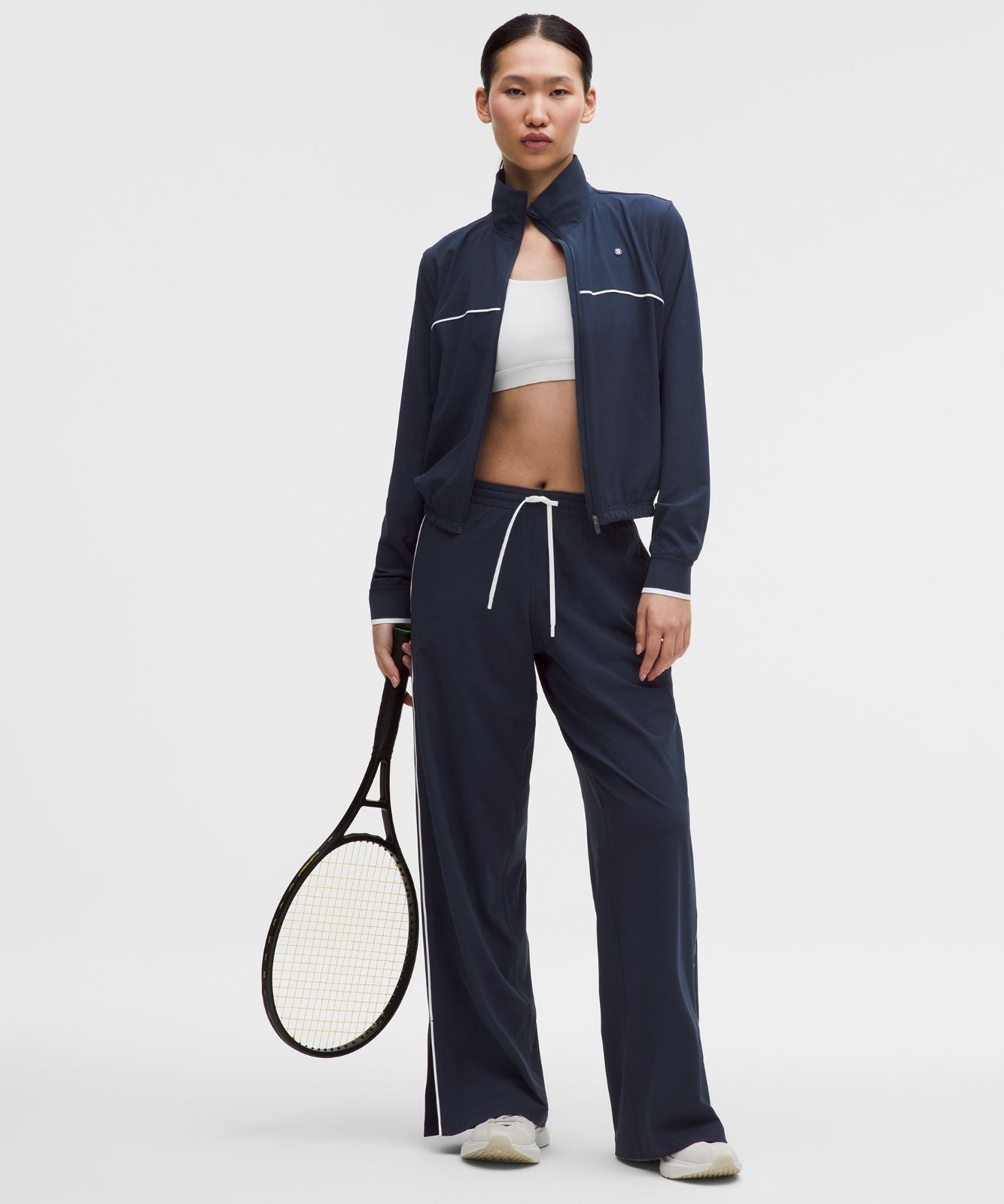 Court Rival Wide-Leg Track Pant Regular *Contrast Drawcord Club Blue/White