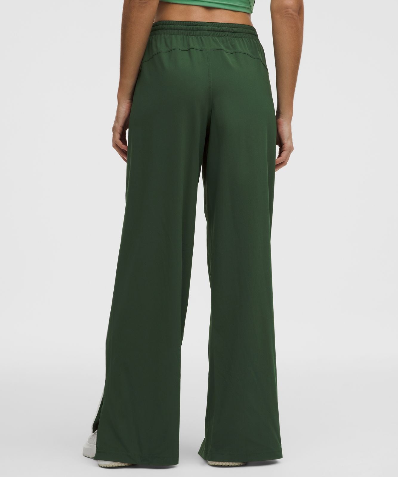 Court Rival Wide-Leg Track Pant Regular *Contrast Drawcord Ivy Grove/White