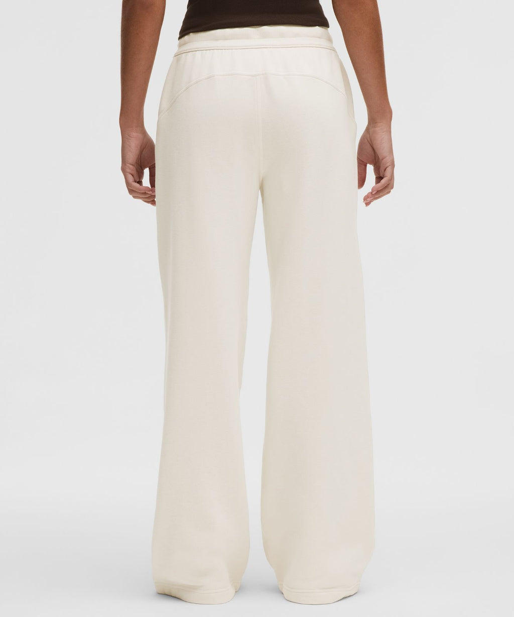 Scuba Mid-Rise Wide-Leg Pant *Regular Light Ivory