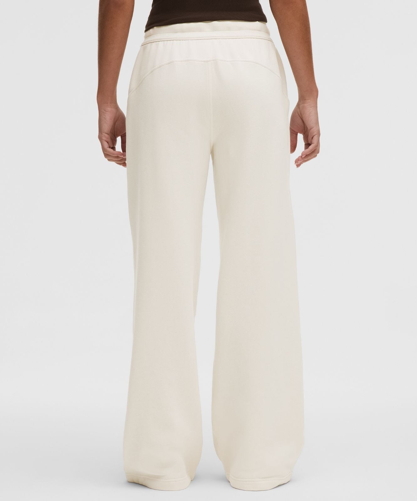 Scuba Mid-Rise Wide-Leg Pant *Regular Light Ivory