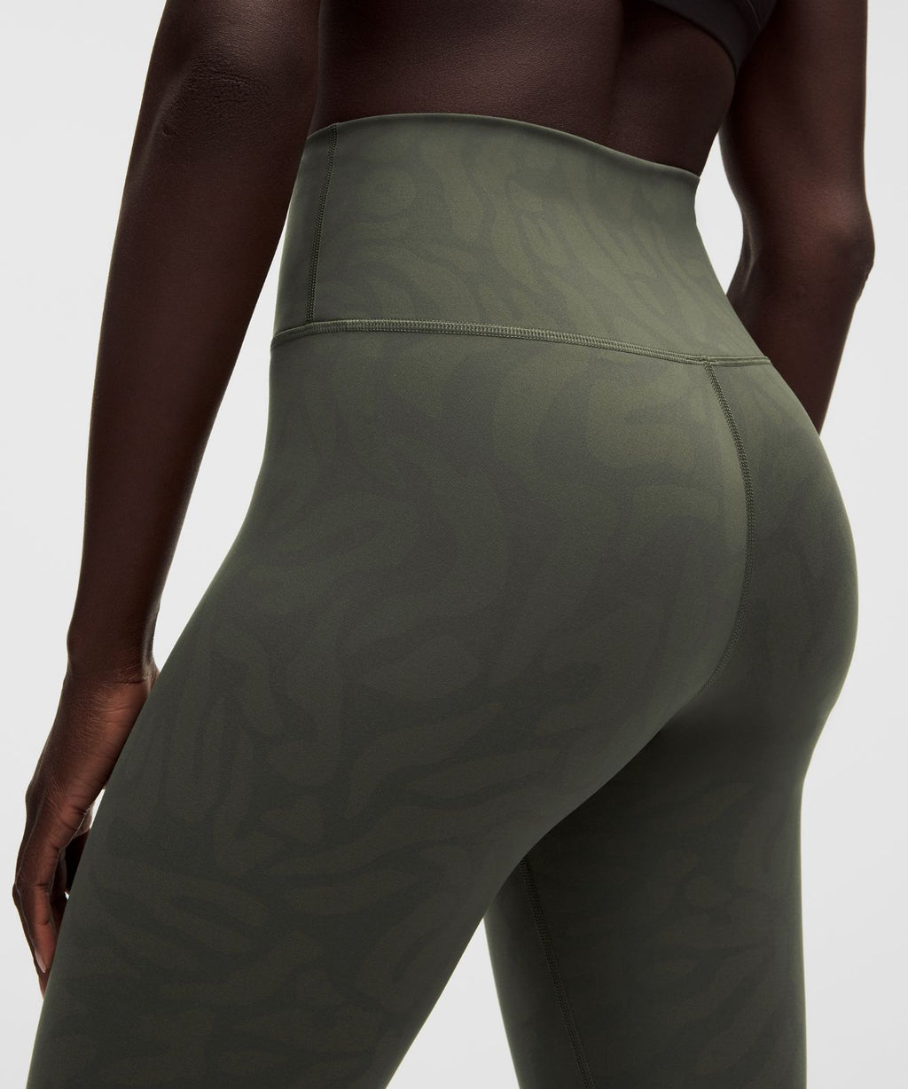 Wunder Train No Line High-Rise Tight 28" Zebra Camo Sage Multi