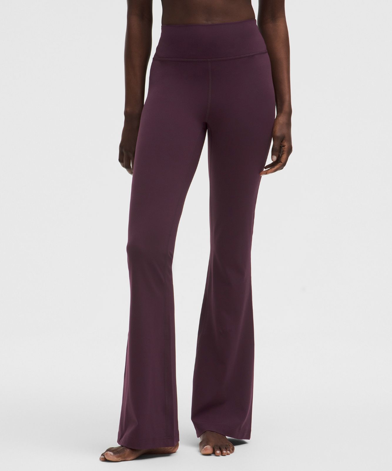 Groove Nulu High-Rise Flared Pant *Short Black Plum