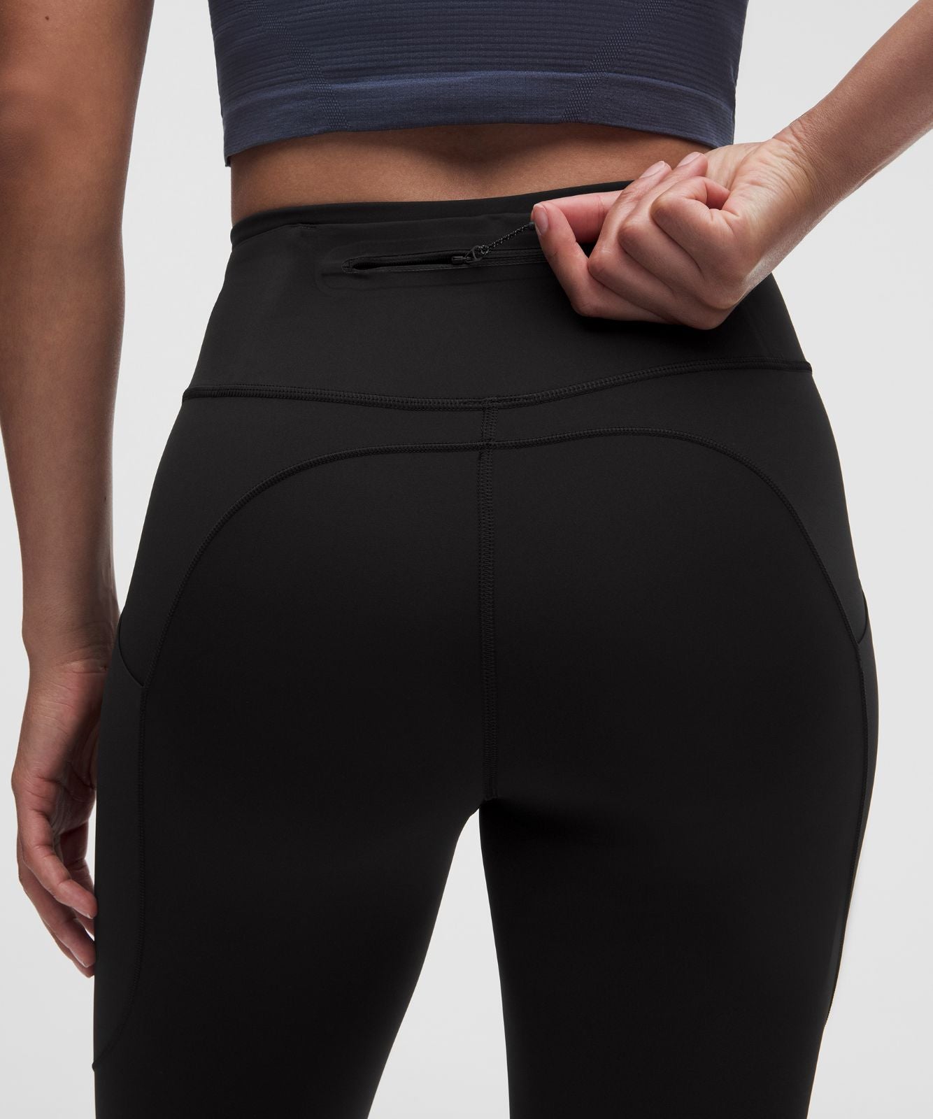 Fast and Free 6-Pocket High-Rise Crop 23" *Updated Design Black