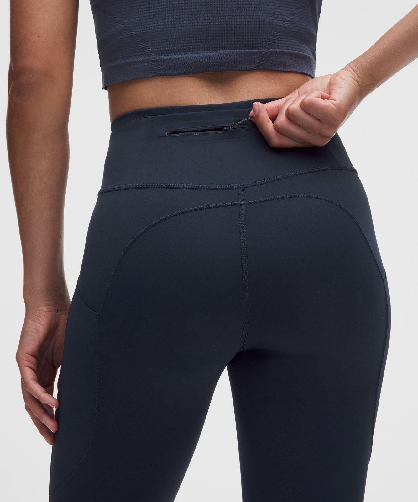 Fast and Free 6-Pocket High-Rise Crop 23" *Updated Design True Navy