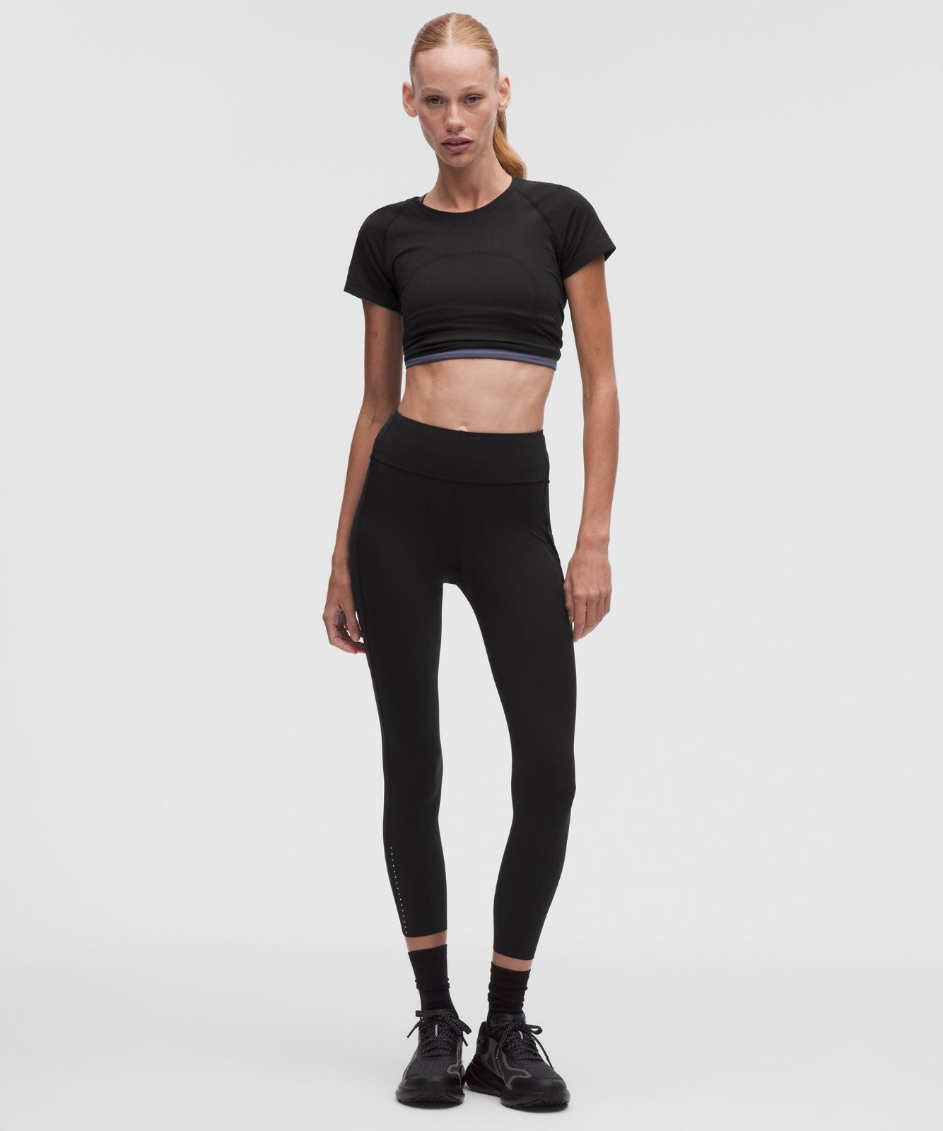 Fast and Free 6-Pocket High-Rise Tight 25" *Updated Design Black