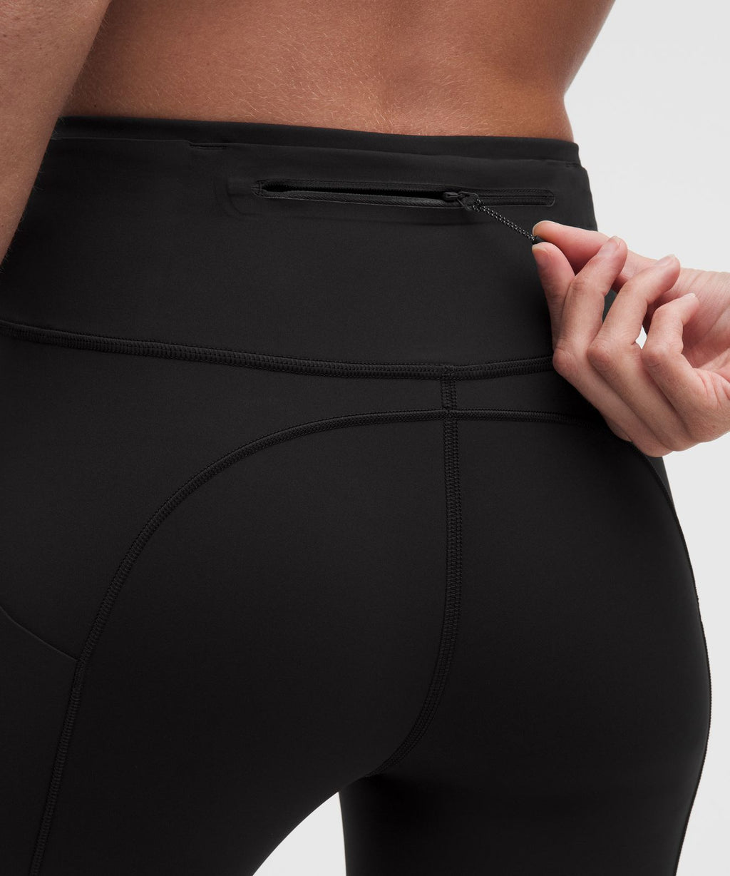 Fast and Free 6-Pocket High-Rise Tight 25" *Updated Design Black