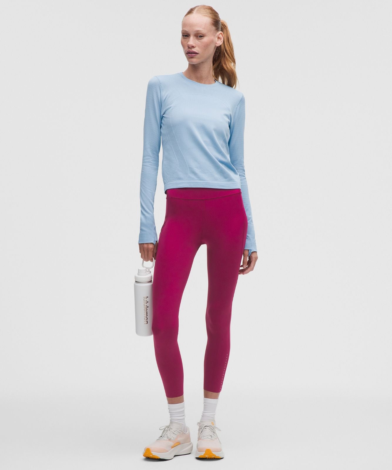 Fast and Free 6-Pocket High-Rise Tight 25" *Updated Design Raspberry Rave