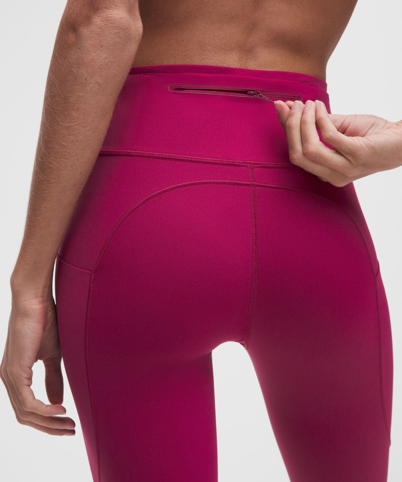 Fast and Free 6-Pocket High-Rise Tight 25" *Updated Design Raspberry Rave