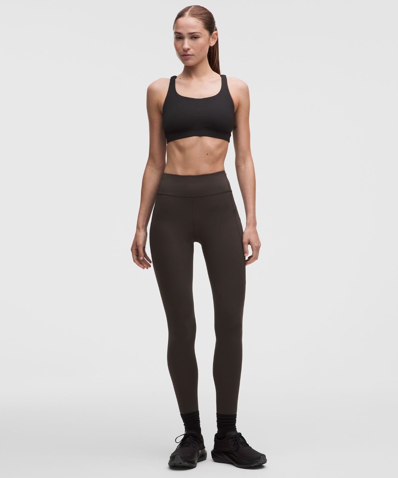 Fast and Free 6-Pocket High-Rise Tight 28" *Updated Design Mahogany Muse