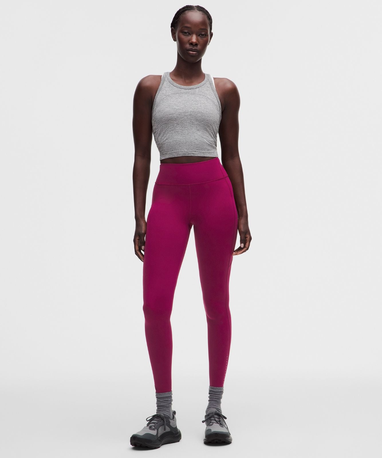 Fast and Free 6-Pocket High-Rise Tight 28" *Updated Design Raspberry Rave