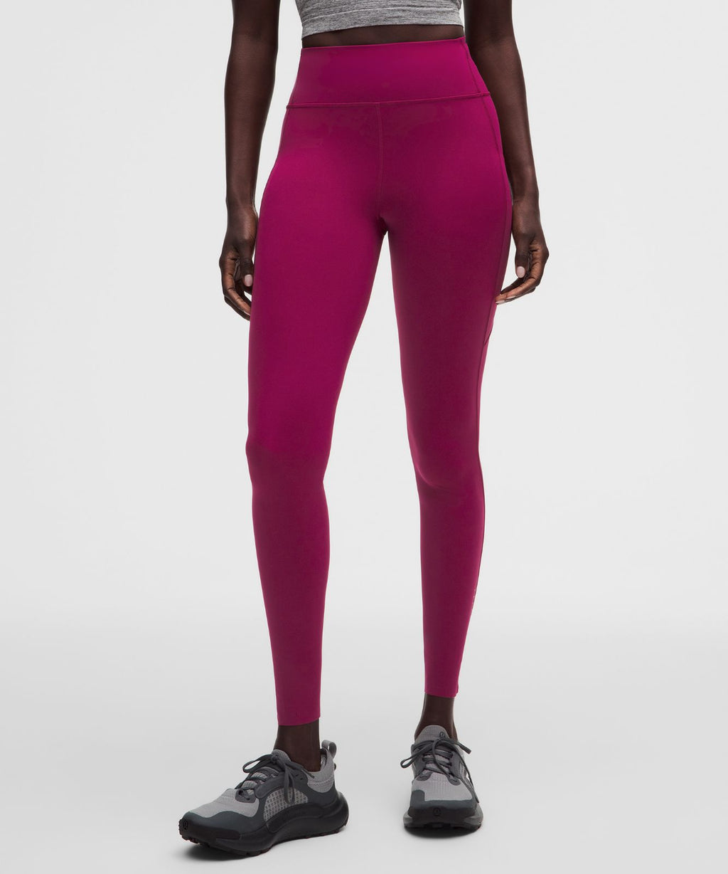 Fast and Free 6-Pocket High-Rise Tight 28" *Updated Design Raspberry Rave