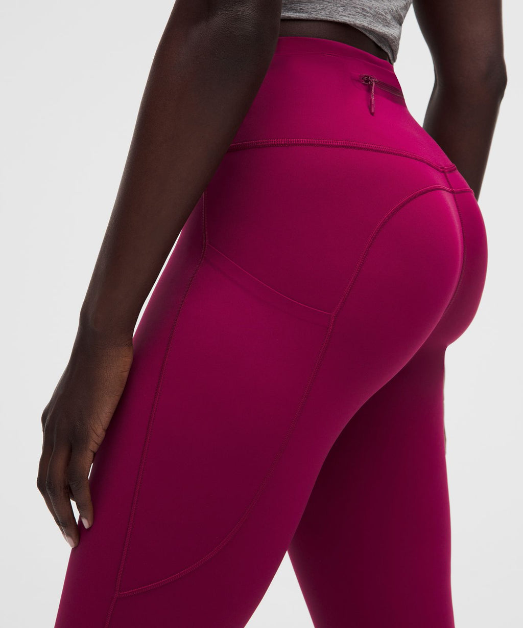 Fast and Free 6-Pocket High-Rise Tight 28" *Updated Design Raspberry Rave