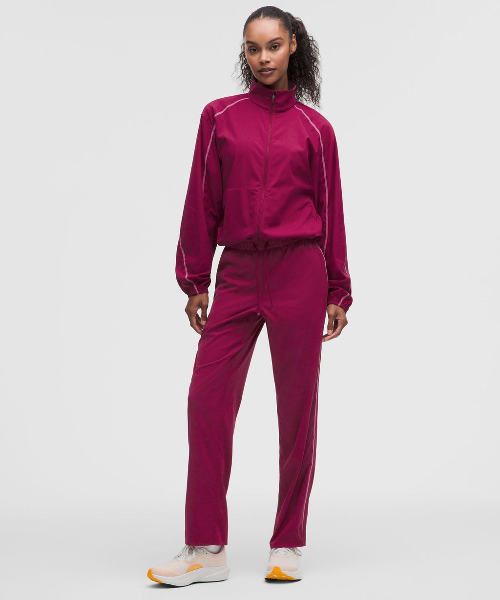 Two-Toned Mid-Rise Track Pant Raspberry Rave/Flamingo Fun Tone