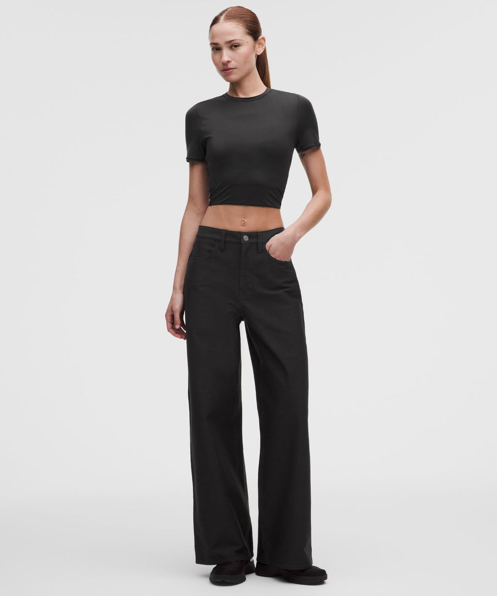 EasyFive Mid-Rise Classic-Wide Pant *Regular Black