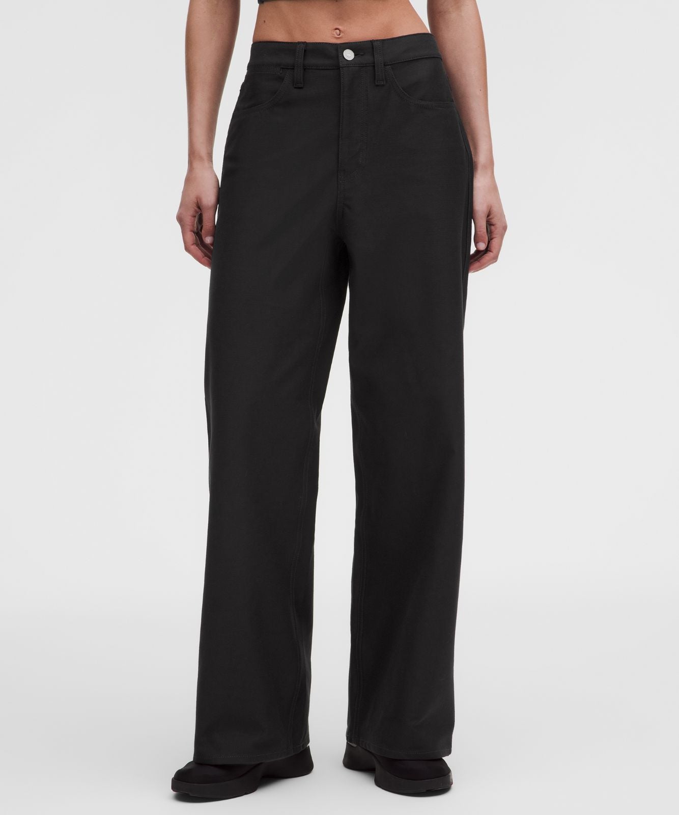 EasyFive Mid-Rise Classic-Wide Pant *Regular Black