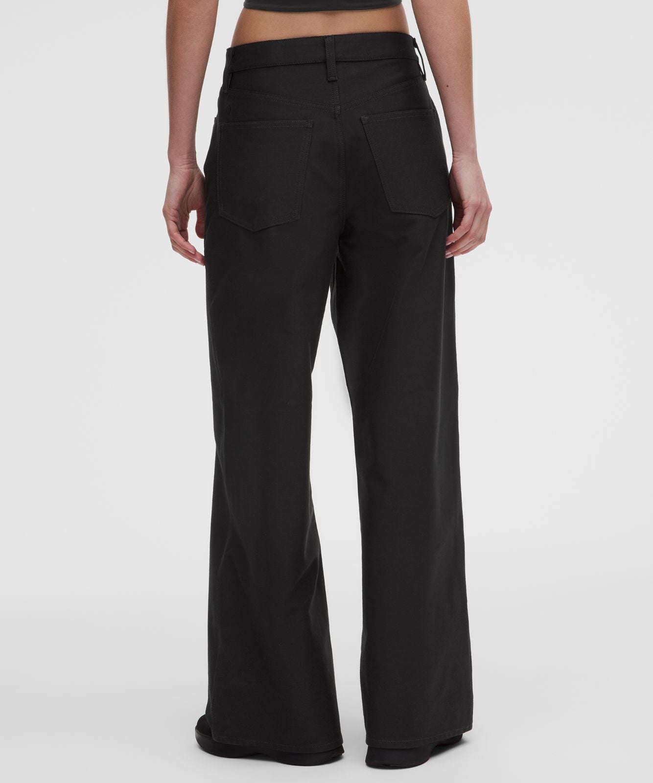 EasyFive Mid-Rise Classic-Wide Pant *Regular Black