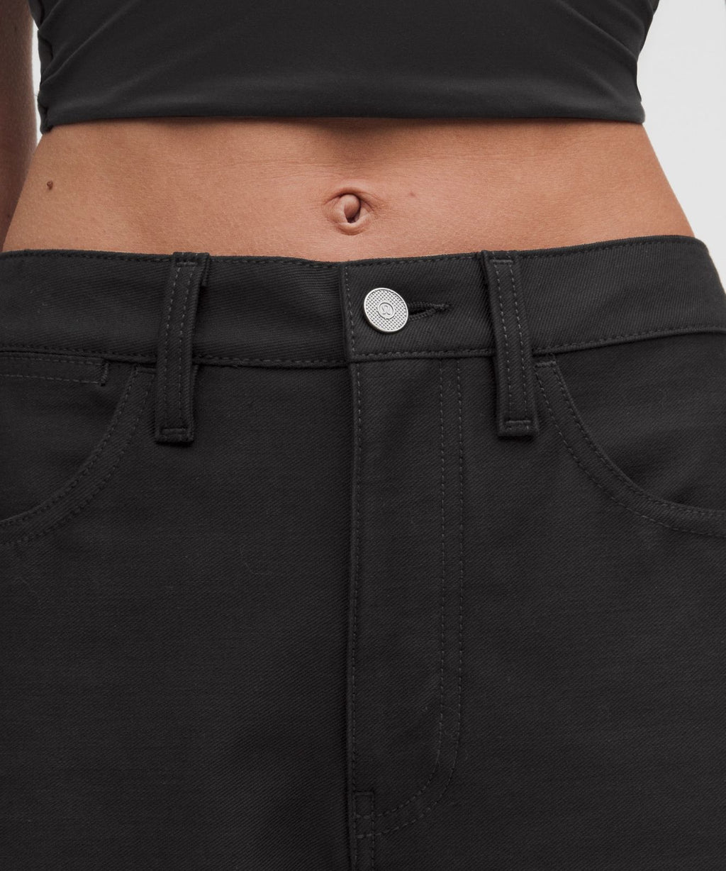 EasyFive Mid-Rise Classic-Wide Pant *Regular Black