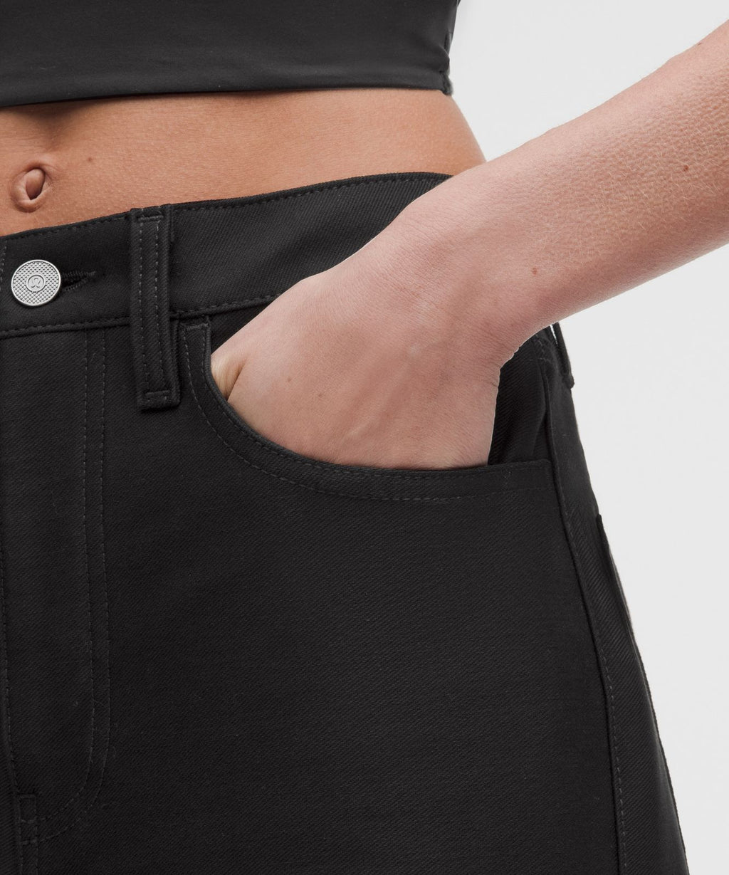 EasyFive Mid-Rise Classic-Wide Pant *Regular Black
