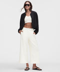 Breezily Mid-Rise Cropped Pant Coconut Ivory