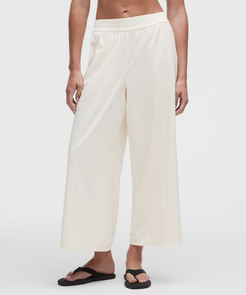 Breezily Mid-Rise Cropped Pant Coconut Ivory