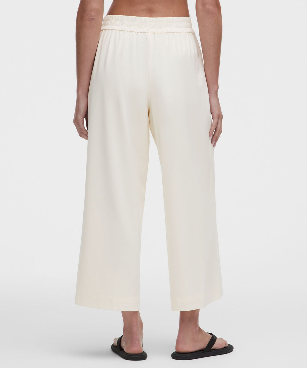 Breezily Mid-Rise Cropped Pant Coconut Ivory