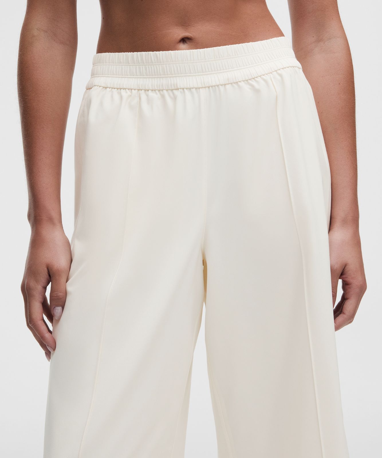Breezily Mid-Rise Cropped Pant Coconut Ivory
