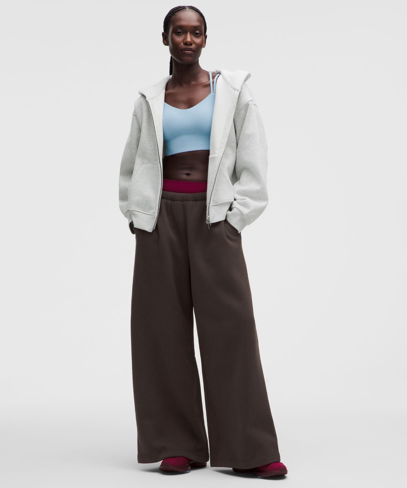 Women's Steady State SuperLoft Oversized Wide-Leg Pant Mahogany Muse